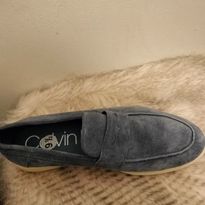 CALVIN KLEIN Mens Gray Removable Insole Cushioned Todd Round Toe Wedge Lace-Up Oxford Shoes M